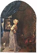 MIERIS, Frans van, the Elder, Woman before the Mirror